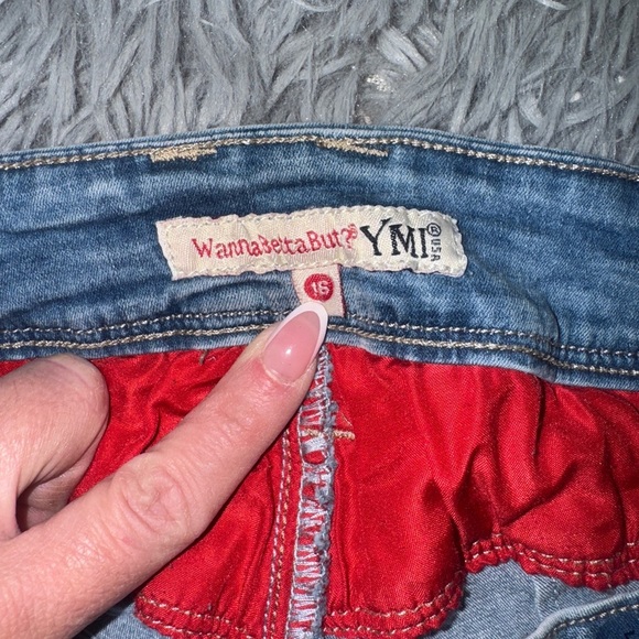 Blue Straight Leg Distressed Jeans - Picture 2 of 4